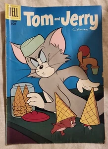 Tom and Jerry #147 Dell Comics 1956 October 10c Classic Cartoon - Imagen 1 de 5