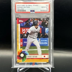 2023 Topps Clásico Mundial de Béisbol Estrellas Globales - Amarillo #5 Shohei Ohtani/25 - Imagen 1 de 2