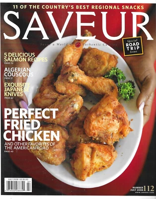 Saveur Magazine Fried Chicken Salmon Recipes Algerian Couscous Japanese Knives - Image 1 of 4