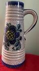 Vintage Handled Vase With Flower Decor 1802/25 10" Tall