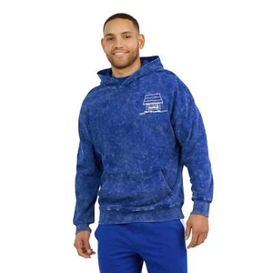 Dogg Supply by Snoop Dogg Men's Acid Wash Hoodie Sweatshirt, Size M Royal Color - Picture 1 of 2