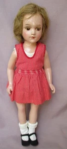 Vintage 17" Arranbee R & B Debu’teen Stoff & Zusammensetzung Puppe Original Kleid - Bild 1 von 19