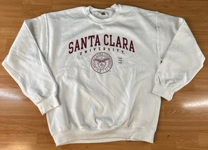 Santa Clara University Sweatshirt weiß Größe Large Gildan Heavy Blend Pullover - Bild 1 von 8