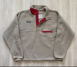 Vintage Columbia Sweater Fleece Made in USA 1/2 Zip Pullover Sz Large - Picture 1 of 5