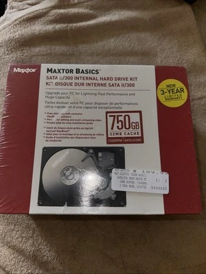 Maxtor Basic SATA II /300 Internal Hard Drive 32 MB Cache 7200 RPM 750GB NEW - Image 1 of 4