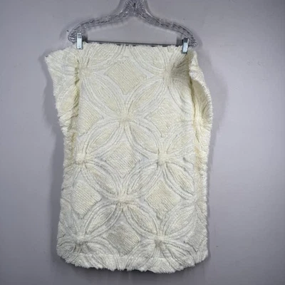 "Funda funda falsa almohada patrón anillo boda algodón chenilla amarilla de colección 25""x30""" Foto 1 de 4