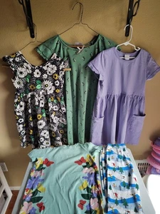 Hanna Andersson Girl's Clothing Lot Sz 10 Dresses Pajamas- Cotton Playwear  - Picture 1 of 10
