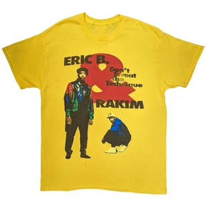Vintage Eric B. & Rakim Band Don't Sweat The Technique Baumwolle gelb T-Shirt TU712 - Bild 1 von 3