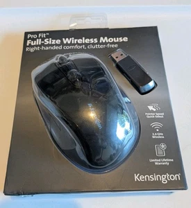Kensington Pro Fit Full Size Wireless Mouse Right Handed Black - Picture 1 of 4