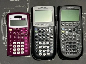 Texas Instruments TI-84 Plus / TI-89 Titanium / TI-30XIIS Calculators w/ Covers - Picture 1 of 6