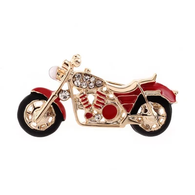 Broche de motocicleta de luxo broche de lapela – Elegante broche masculino presente de Ação de Graças para ele - Imagem 1 de 4
