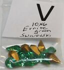 Vtg 10x6mm Pear Swarovski Crystal Glass Pointed Back Rhinestone Jewelry Repair