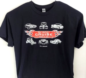 Car Show HELL MICHIGAN T Shirt Classic Cars Hot Rods Mens 2XL Black XXL Rat Rod - Picture 1 of 8