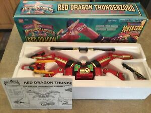 Red Dragon Thunderzord 2225 - Mighty Morphin Power Rangers 1994  Bandai Zord Toy