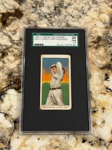 Christy Mathewson 1909 E90-1 American Caramel NY Giants HOF SGC 1.5 Centered - Picture 1 of 2