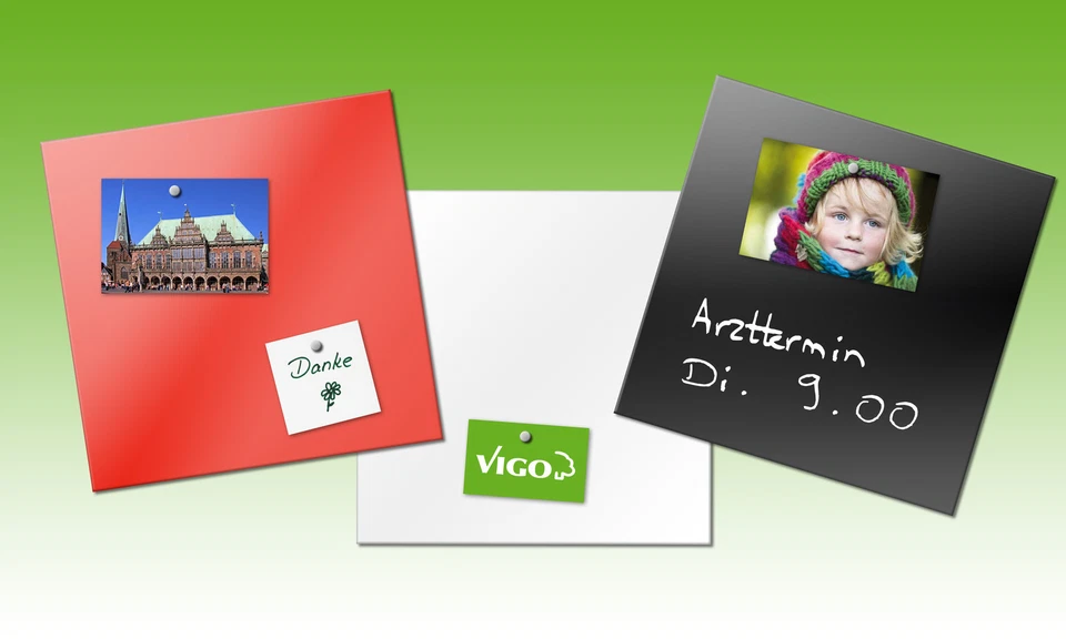 Glas-Magnettafel, Memoboard, Magnetboard, Glasboard, 2 Farben, 50x50 cm Angebot! - Bild 1 von 1