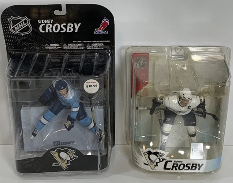 Sidney Crosby NHL Pittsburgh Penguins Set Of 2 McFarlane Action Figures 07 & 08 Cover