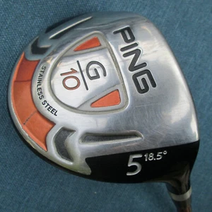 Ping G10 5 Fairway Wood 18.5* TFC 129 F Graphite Shaft , Regular Flex w/HC - Picture 1 of 5