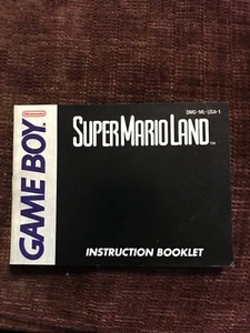 Super Mario Land (Gameboy) GB Instruction Manual Booklet Only... NO GAME - Picture 1 of 2