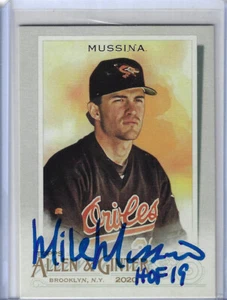 Mike Mussina Autographed 2020 Topps Allen and Ginter 37 Card - Picture 1 of 1