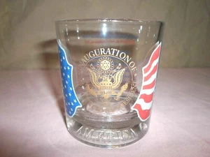 Bill Clinton *President Seal* Inauguration Glass 1997 Rock Cup Al Gore Democrats - Picture 1 of 9