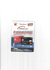TRANSCASH MASTERCARD-PREPAID BLACK AND RED CARDS PACK CARDS - Picture 1 of 2