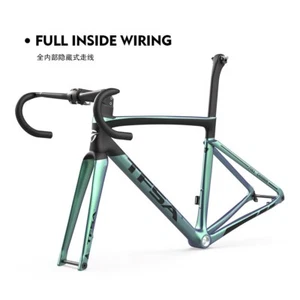 Full Internal Cable Disc Brake Frameset BSA 700*28C Road Bike Carbon Fiber Frame - Picture 1 of 28