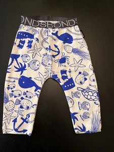 Bonds BabyBoy Stretchies Leggings Pants Size 000 0-3 months narwall fish turtles - Picture 1 of 5