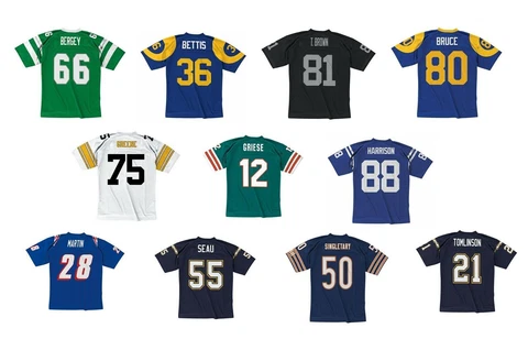 Mitchell & Ness Men's NFL Retired Player Jersey BLOWOUT SALE Cover