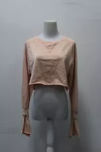 M Women's Top Peach 6 Pre-Owned - Picture 1 of 2