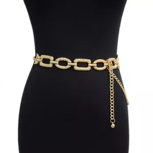Women Metal Chain Retro Belt High Waist Hip Charms Waistband Body Chain Fashion - Picture 1 of 7