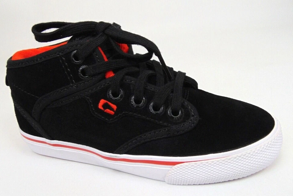 NEW Globe Motley Mid MOTLEY Skate Inspired Sneakers Youth Kids Size 2.0 Y Black - Image 1 of 4