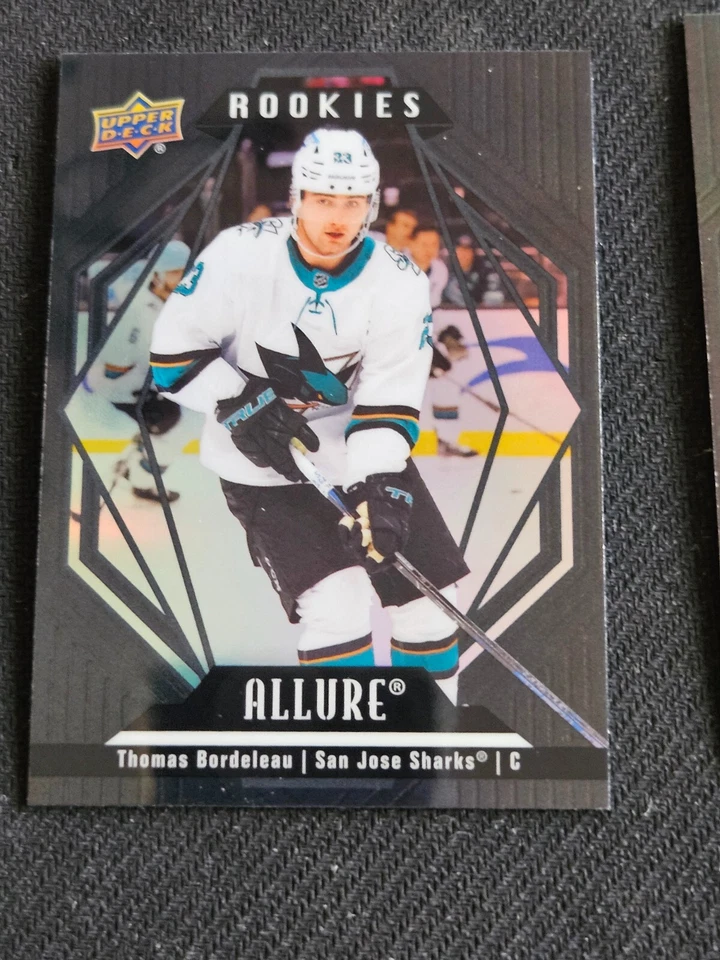 2022-23 Upper Deck UD Allure THOMAS BORDELEAU #141 BLACK RAINBOW Rookie RC - Image 1 of 1