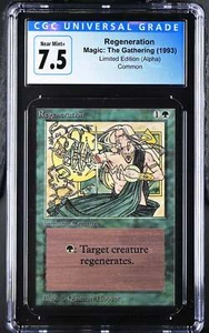 Magic: the Gathering MTG Regeneration [Alpha Edition] Graded CGC 7.5 Near Mint+ - Picture 1 of 3