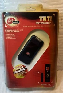 Kyocera TNT Prepaid Flip Phone Virgin Mobile Limited Edition Color Blue New - Picture 1 of 3