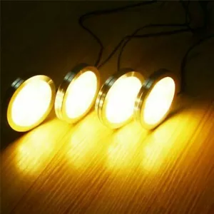 2/4/6/8pcs LED Under Cabinet Light Kitchen Light 12V 2W Bar Lamp and Switch Home - Picture 1 of 10