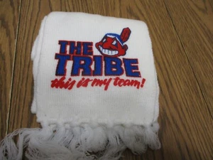 Cleveland Indians The Tribe This Is My Team Scarf White - Picture 1 of 4