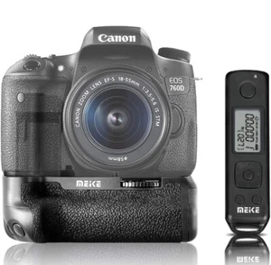 Meike MK-760D Pro Battery Grip 2.4G Wireless Remote Pack for Canon EOS 750D 760D - Picture 1 of 8