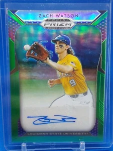 Zach Watson 2019 Prizm Draft Picks Purple Green Auto Sp LSU Tigers - Picture 1 of 2
