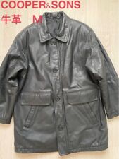 Cooper Genuine Cowhide Leather Padded Jacket Size 31.5 inch Authentic