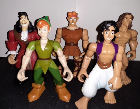Disney Adventures 5 Figure Lot Disney Store Exclusive 1999 Vintage A3 Cover