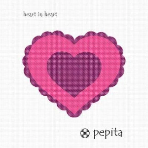 Heart In Heart Needlepoint Kit or Canvas - Picture 1 of 1