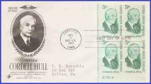 Casco Cordell USA3 #1235 ADDR ARTCRAFT FDC PB4 - Imagen 1 de 1