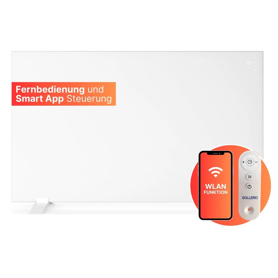 Infrarotheizung 450-600W Smart mit WLAN Steuerbar und Dual-Infarotheizung - Bild 1 von 4