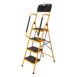 2/4 Step Ladder Step Stool Steel Folding Wide Anti-Slip Pad Ladder Lightweight - Picture 1 of 12