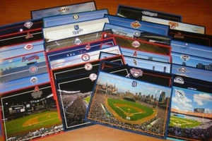 Escasos estadios de béisbol de las Grandes Ligas - Juego completo de 30 tarjetas postales de estadio - Imagen 1 de 24