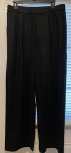 EILEEN FISHER weiche Wollflanellhose weites Bein IN SCHWARZ DAMEN GRÖSSE S SMALL NEU - Bild 1 von 4