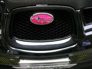 Impreza WRX Subaru Emblem Custom Pink Front Ornament HAWKEYE Takame F/G Type - Picture 1 of 7