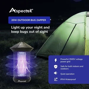 Elektrischer Insektenvernichter – 20 W Uv-Mückenfalle. Effektiver Schutz Vor Müc - Bild 1 von 6
