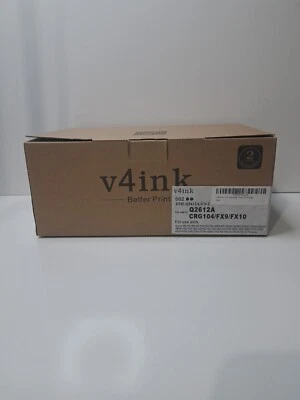 V4INK Compatible Toner HP Q2612A 1010 1012 3015 Canon D420 D450 D480 1 Cartridge - Image 1 of 3